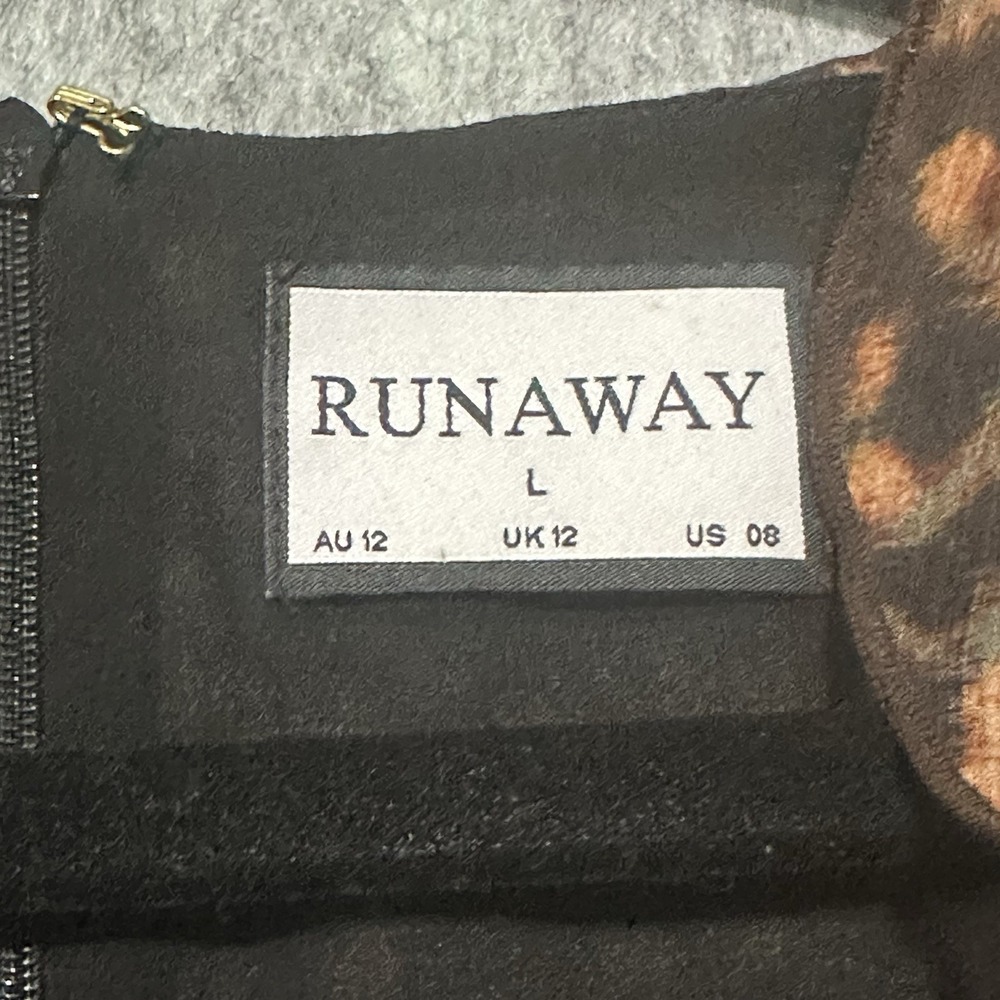 Runaway Brown Leopard-Print Ruffle Mini Dress - Picture 4 of 12